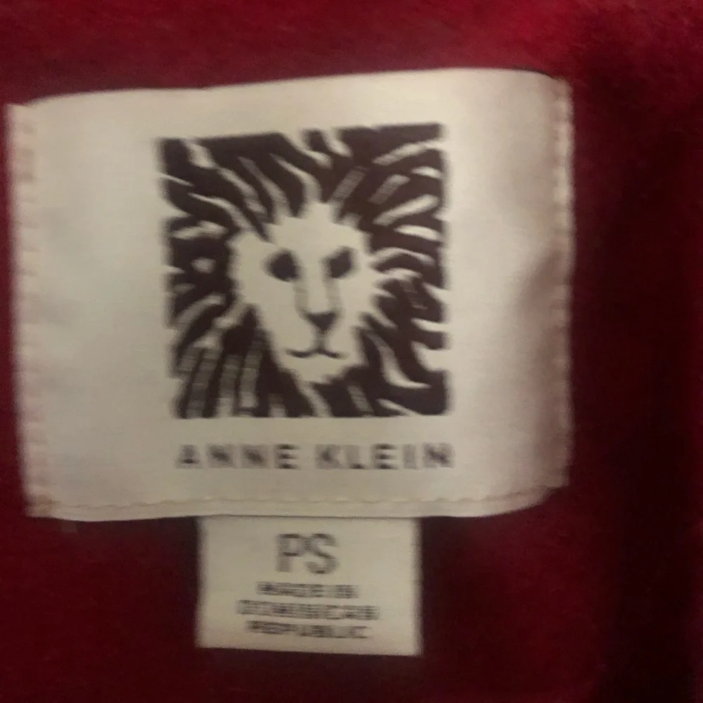 ANNE KLEIN Womens red Peacoat Coat  Size SP